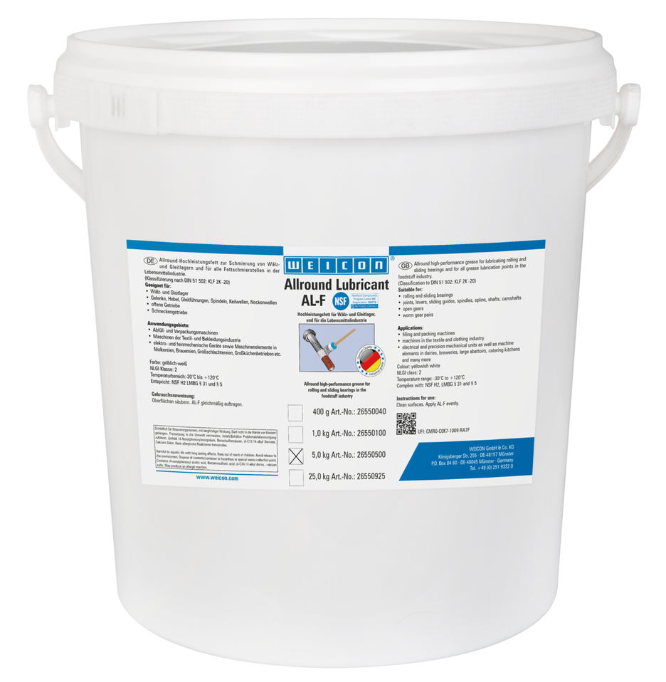 Al F High Performance Grease Food Grade Multi Purpose Grease